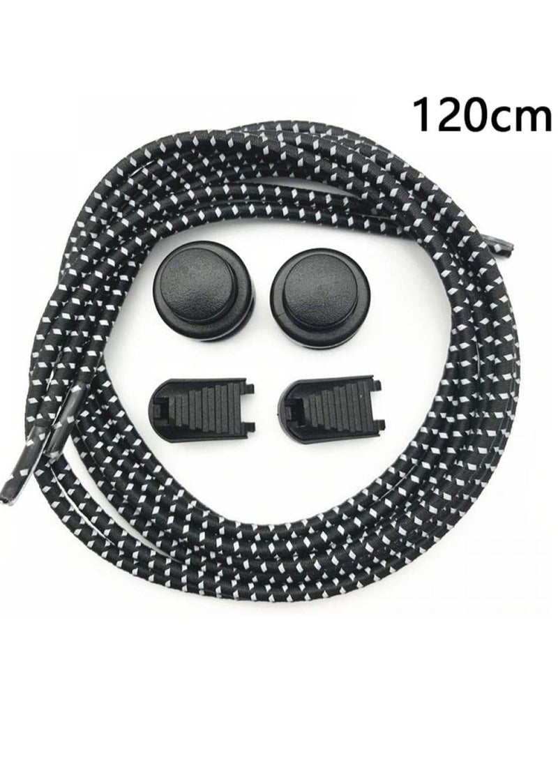 Y&D No Tie Silicone Shoelaces 4 Pair Portable Shoe Laces with Lock Catch Stretch Colorful One Size Fits All for Adults Kids Unisex Lazy Shoelace Travel Camping Party - Image 5