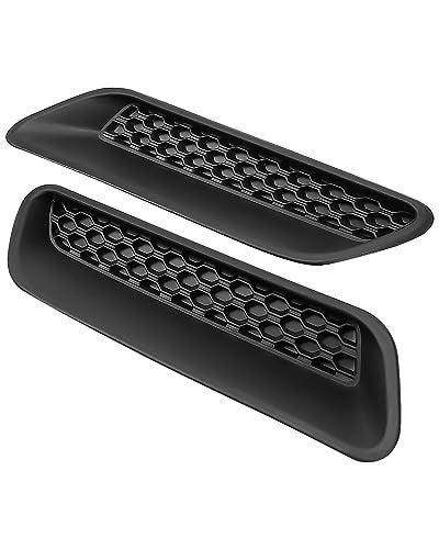PNYZIK Upgraded Left and Right Hood Vent Covers Fit for Dodge Ram 1500 2500 3500 2010-2019 Replace 68324991AA 68324990AA, Engine Sides Hood Air Vent Outlet Cover, Black Rust Proof Colorfast Hood Bezels - Image 1