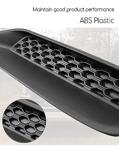 PNYZIK Upgraded Left and Right Hood Vent Covers Fit for Dodge Ram 1500 2500 3500 2010-2019 Replace 68324991AA 68324990AA, Engine Sides Hood Air Vent Outlet Cover, Black Rust Proof Colorfast Hood Bezels - Image 3