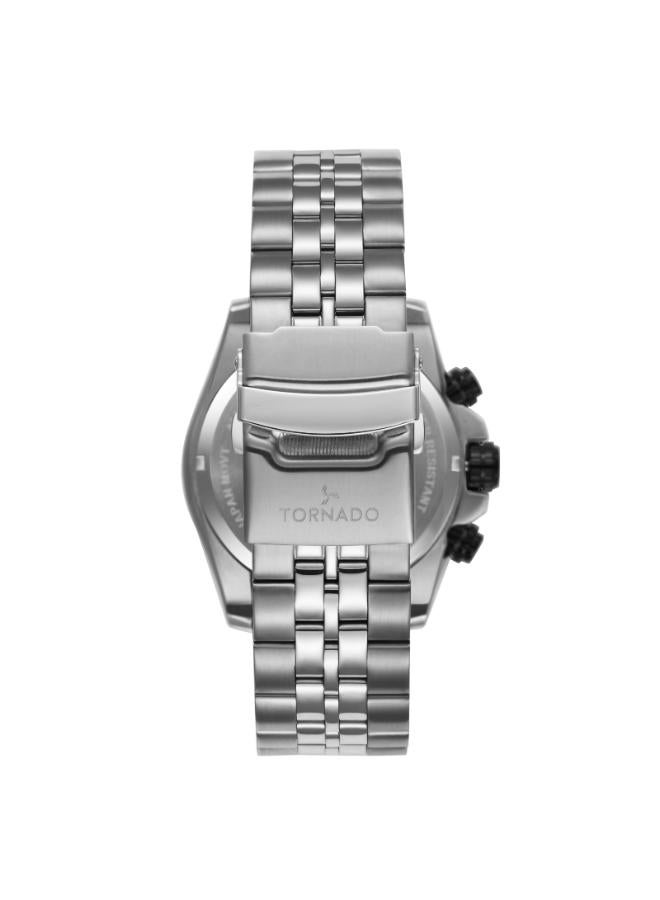تورنيدو ساعة تورنادو سيليستيا كرونو للرجال بحزام ستانلس ستيل فضي - Image 3