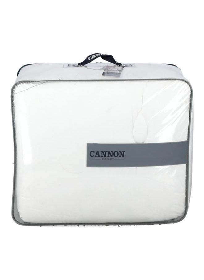 Cannon - 4-Piece Premium Quality T300 Cotton Jacquard Comforter Set White Queen CN CQ4PCT300-WHTD - Image 1