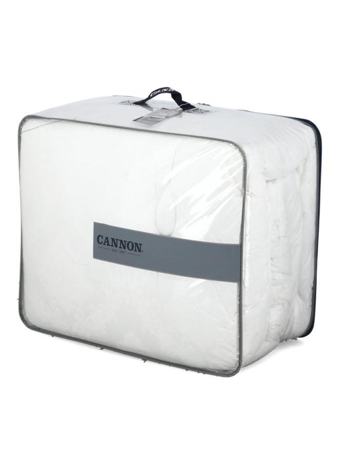 Cannon - 4-Piece Premium Quality T300 Cotton Jacquard Comforter Set White Queen CN CQ4PCT300-WHTD - Image 1