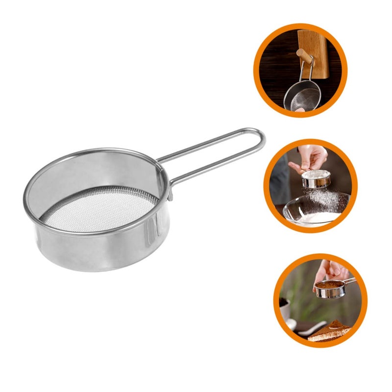 Stainless Steel Flour Sifter with Fine Mesh Filter Easy to Use Kitchen Gadget - Image 4