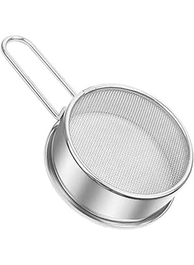 Stainless Steel Flour Sifter with Fine Mesh Filter Easy to Use Kitchen Gadget - Image 1