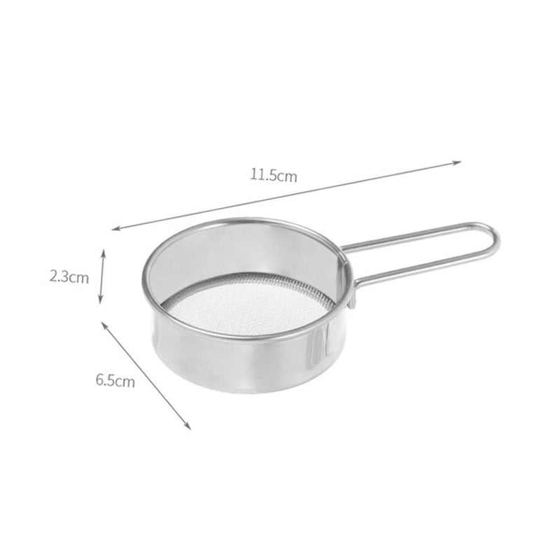 Stainless Steel Flour Sifter with Fine Mesh Filter Easy to Use Kitchen Gadget - Image 3