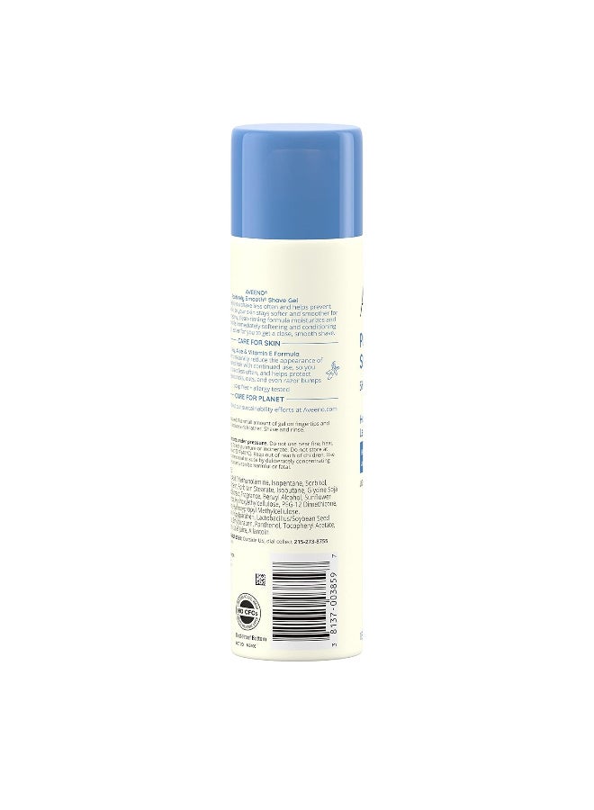 Aveeno Positively Smooth Moisturizing Shave Gel with Soy, Aloe, and Vitamin E to help Prevent Nicks, Cuts and Razor Bumps, Lightly Fragranced, 7 oz - Image 4