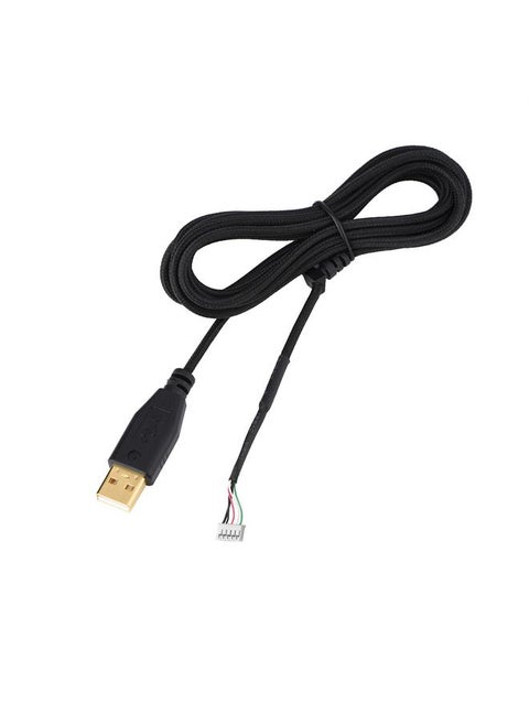 USB Mouse Cable Replacement 2.41yd Plug and Play Mouse Cable Replacement for Razer Nega 2012