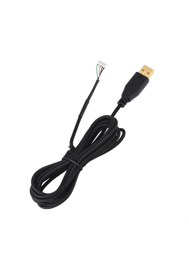 USB Mouse Cable Replacement 2.41yd Plug and Play Mouse Cable Replacement for Razer Nega 2012