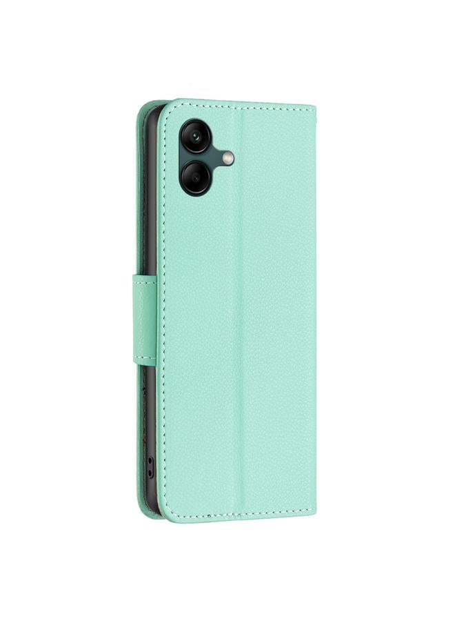 S-TOP Case For Samsung Galaxy A04 4G Litchi Texture Pure Color Leather Phone Case - Image 3