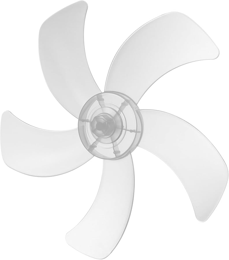ريشف شفرات مروحة كهربائية بيضاء بديلة 14.57 × 14.57 × 1.18 بوصة للمروحة السقفية ومروحة الصندوق ومروحة التهوية - Image 2