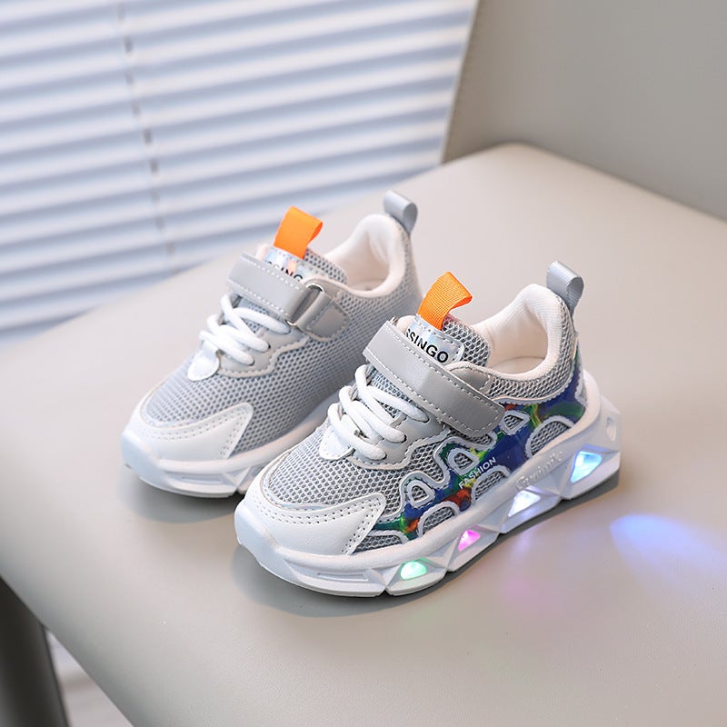 Mesh Sneakers Lightweight Flexible Sole Walking Shoes For Kids Indoor And Outdoor Activities - Image 4