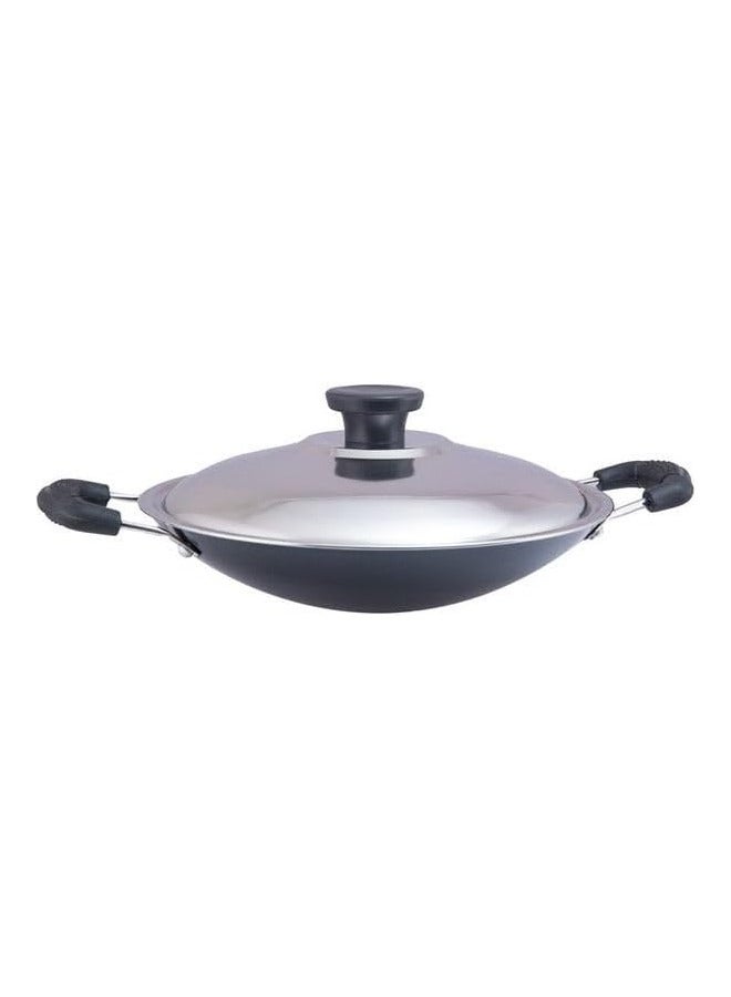 Easy Cook Appachatty with Stainless Steel Lid | Non-Stick Coating, Heat-Resistant Handle - Image 1
