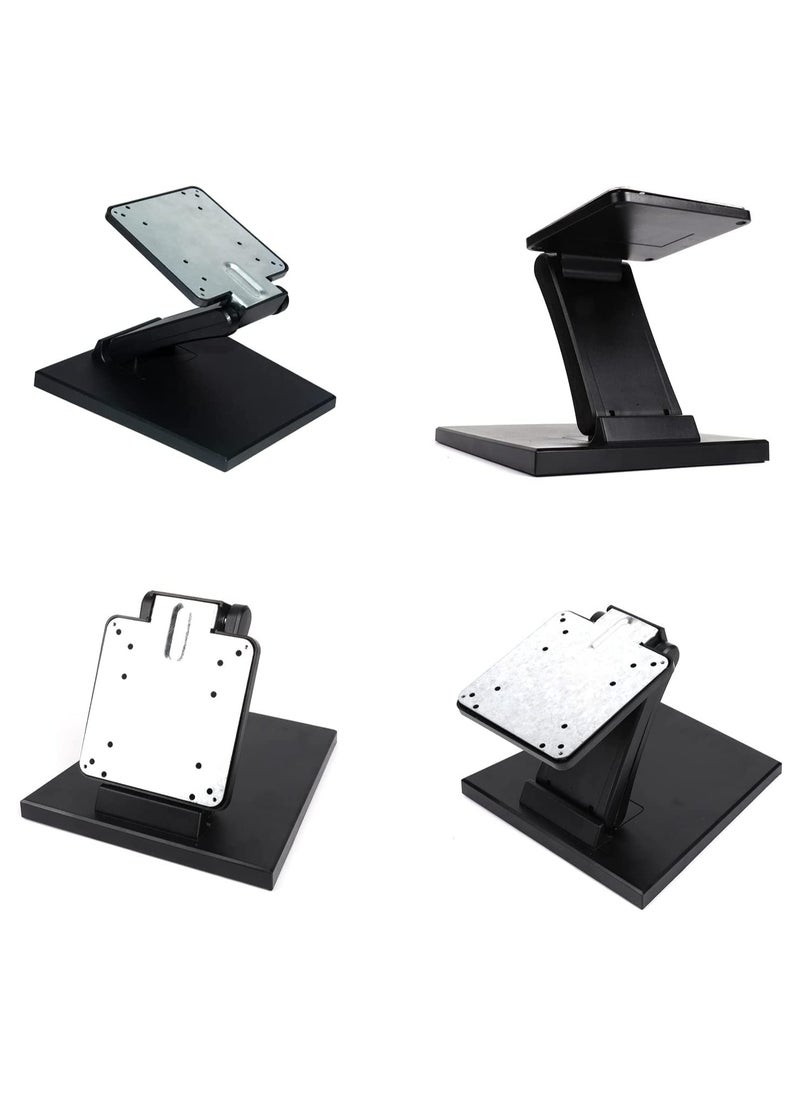 XICEN - Tablet Stand  Foldable iPad Stand Adjustable Mobile Phone Holder iPad Holder Stand , Adjustable LCD Monitor Stand,10-27 inch Universal Touch Screen Monitor Desk Bracket with VESA Hole 75x75mm&100x100mm(Black) - Image 1