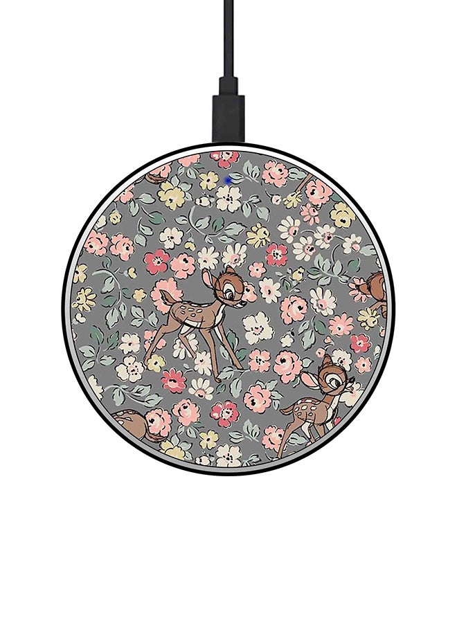 ثيودور شاحن لاسلكي سريع رفيع للغاية بقدرة 15 وات متعدد الألوان