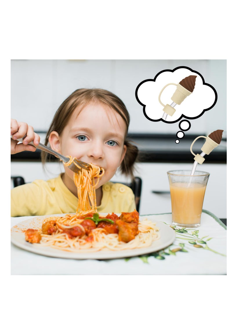 SOLARAE 10 Pcs Straw Cover Caps Suitable for Cup Accessories, Silicone Cute Straw Topper Compatible with 30&40OZ Tumbler with Handle, 10mm Reusable, Dust-Proof Straws Lid, Straw Protectors Cap - Image 5