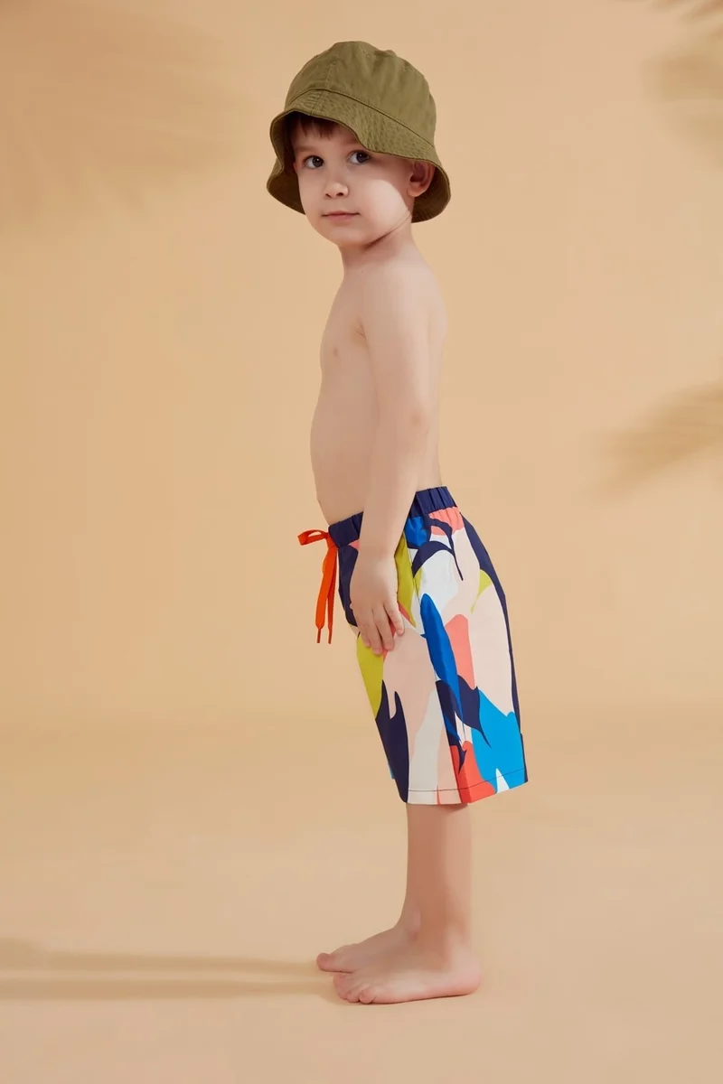 Marina Navy Blue Colored Boy Shorts B2360