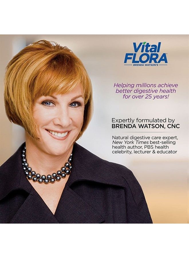 Vital Planet Vital Flora Advanced Probiotic 100 Billion Strains and Cultures, Digestive Support Probiotics for Women and Men with Organic Prebiotics 30 Capsules - Image 5