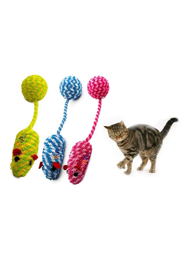 لعبة قطط إبداعية من Pet Toy Mic مصنوعة من فرو صناعي على شكل فأر صغير مزيف - قد يختلف اللون (عبوة من قطعة واحدة) - Image 1