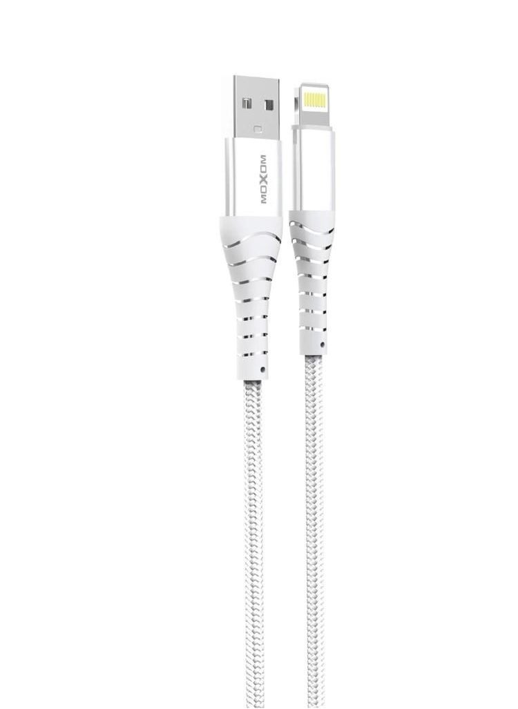 MOXOM MX-CB71 Lightning USB 1 Meter Cable White  - Image 2