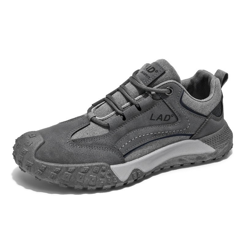Men'S Fashionable Low-Top Lace-Up Casual Sports Shoes For Teenagers, Outdoor Wear-Resistant Work Shoes, Four-Season Trendy Hiking Shoes - Image 1