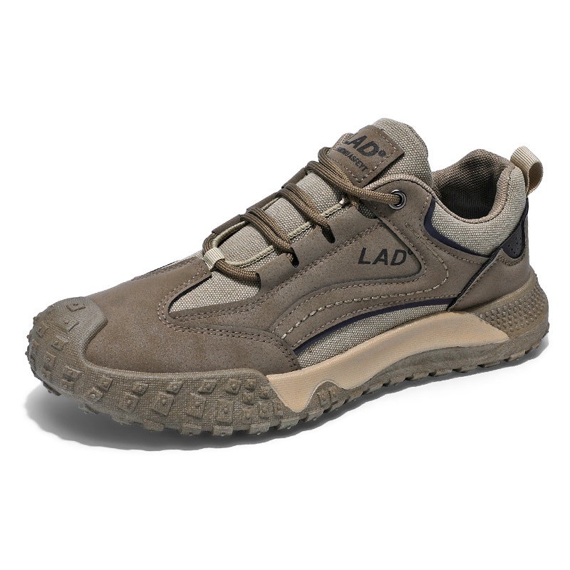 Men'S Fashionable Low-Top Lace-Up Casual Sports Shoes For Teenagers, Outdoor Wear-Resistant Work Shoes, Four-Season Trendy Hiking Shoes - Image 5