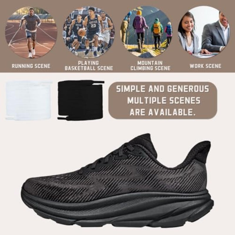 زوجان من أربطة الأحذية من NOON لأحذية HOKA ONE ONE، أربطة أحذية بديلة مسطحة للجري 444 - Image 3