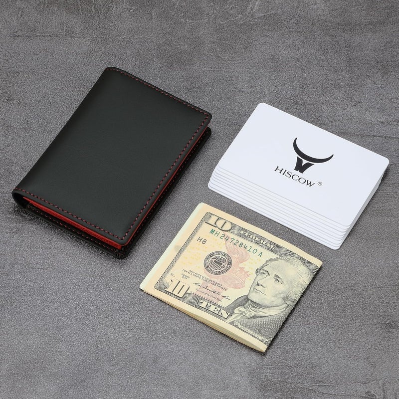 HISCOW Leather Business Card Case Holder for Men & Women, Italian Calfskin - Image 3