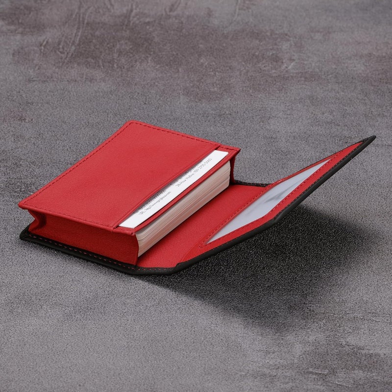 HISCOW Leather Business Card Case Holder for Men & Women, Italian Calfskin - Image 4