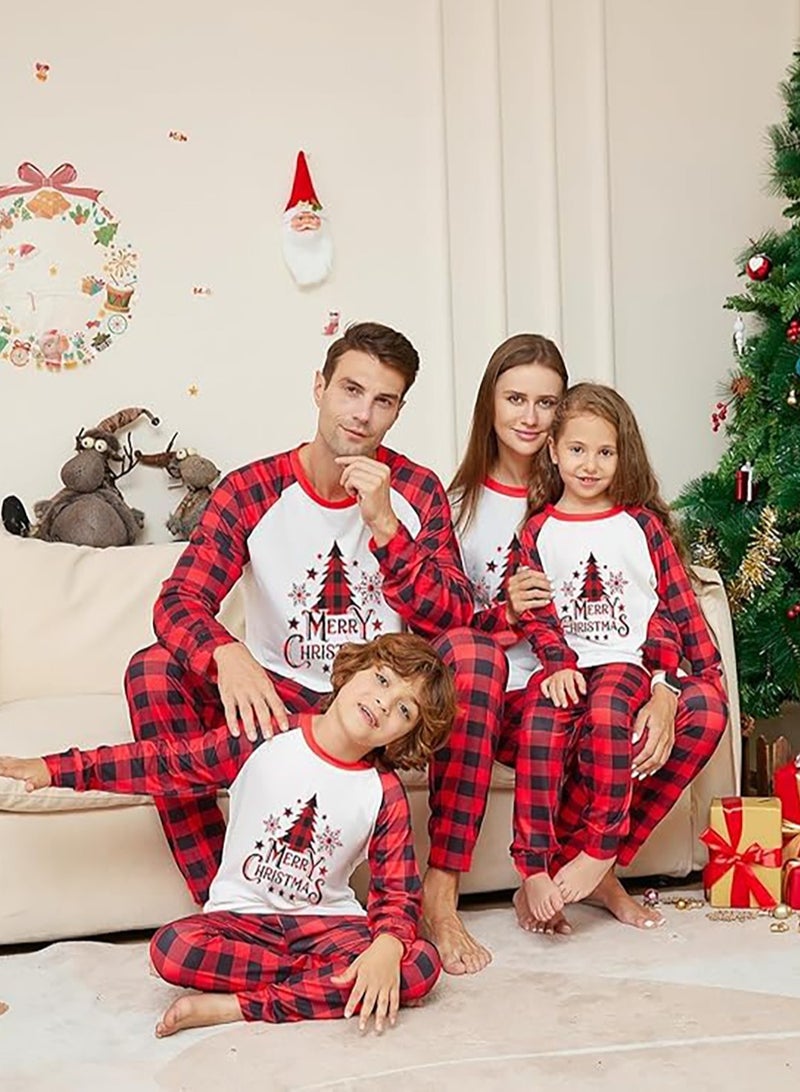 TAPIT Christmas Family Matching Pajamas Classical Nightwear Sleepwear Sets Long Sleeve Pjs for for Adults Kids and Baby Holiday Xmas Sleepwear Set (Men) - Image 2