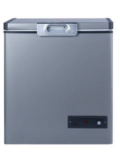 passap chest freezer 76cm, 203-liter capacity, Front Control Panel, Interior Light, stainless steel, silver ES 241  - Image 1