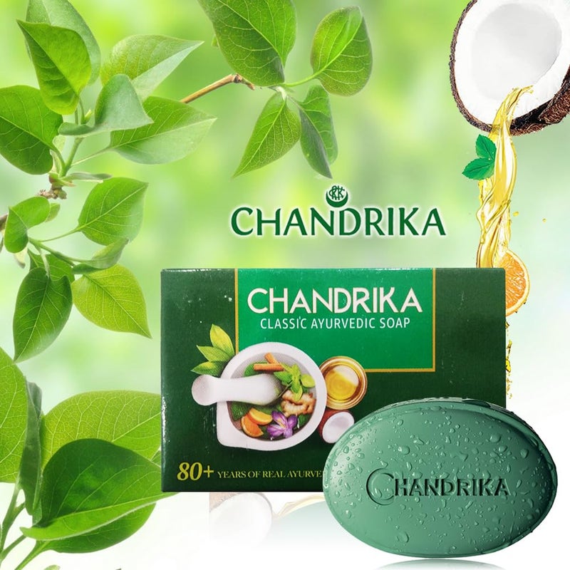 Chandrika Soap Ayurvedic Herbal And Vegetable Oil Soap - 2.64 Oz - Case Of 10 - Image 2