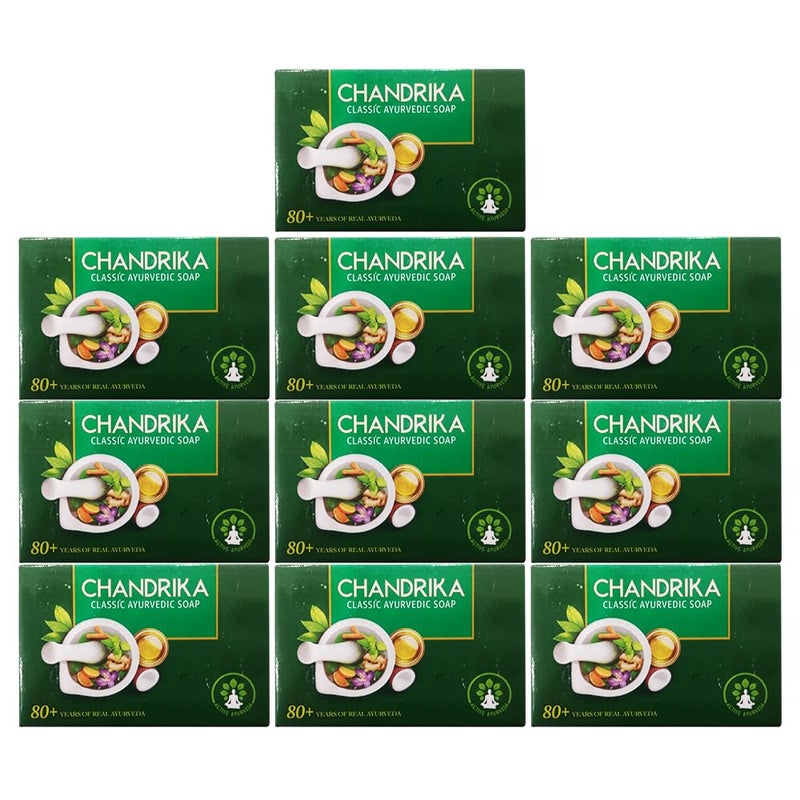 Chandrika Soap Ayurvedic Herbal And Vegetable Oil Soap - 2.64 Oz - Case Of 10 - Image 1