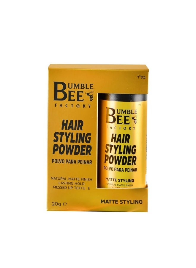 BUMBLE BEE - Hair Styling Powder Volumize And Texturize Your Hair Effortlessly Natural Matte Finish No Oil Or Greasy Residue - Image 1