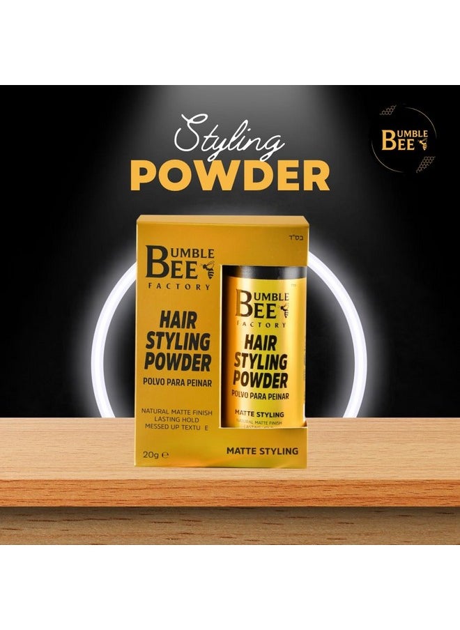 BUMBLE BEE - Hair Styling Powder Volumize And Texturize Your Hair Effortlessly Natural Matte Finish No Oil Or Greasy Residue - Image 1