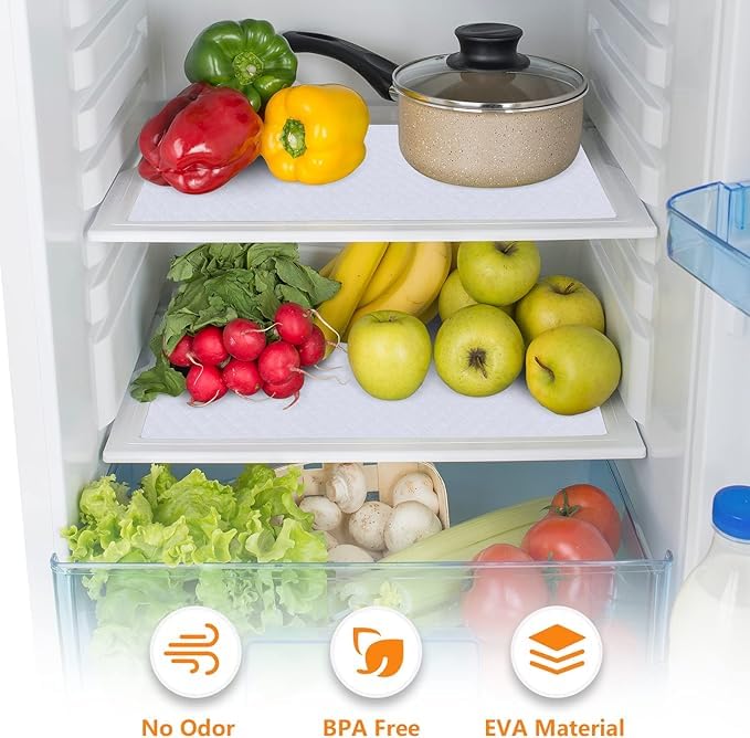 ElastPro EVA Food Grade Washable Anti Slip Mat/Sheet for Fridge, Shelf Liner, Table, Kitchen Drawer mat (White Crossed Stripe, 3 Meter) - Image 5