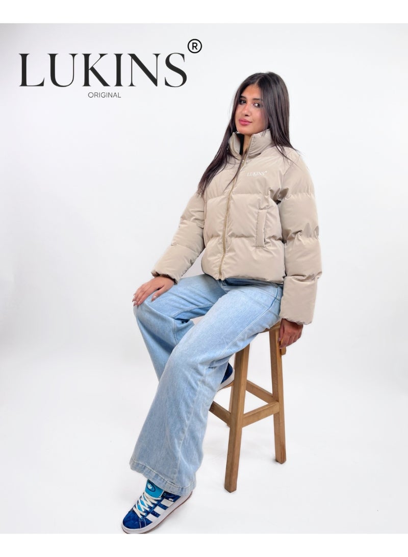 LUKINS High-Quality Cafe Women’s Waterproof Jacket – Stylish Winter Design and Rain-Resistant - Image 2