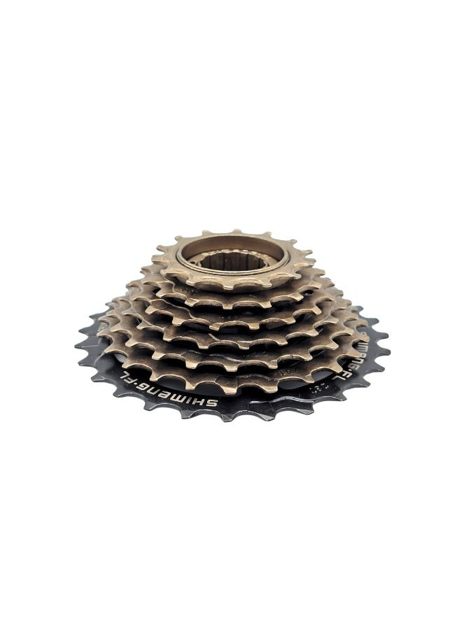 SHIMENGFU 7-Speed Bicycle Freewheel 14T–28T Steel Gear Sprocket for MTB Road Hybrid Bikes Smooth Rotation Threaded Multi-Speed Cassette - Image 2