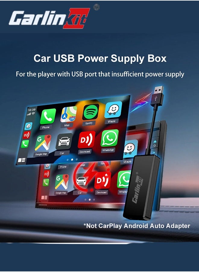 CarlinKit Wired CarPlay Dongle Android Auto for Car Radio with Android System Version 4.4.2 and Above, Install The AutoKit App in The Car System, Dongle Connect The Car's AutoKit App to get CarPlay