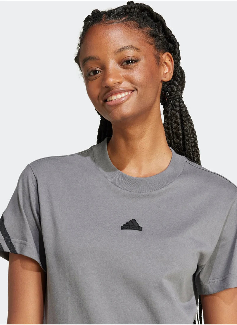 Adidas Future Icon 3 Stripe T-Shirt