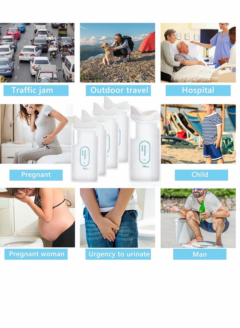 Excefore Disposable Vomit Bag, 8 Pack Camping Unisex Vomit Bag for Travel Traffic Jam Portable Vomit Bag for Men Women Children - Image 4