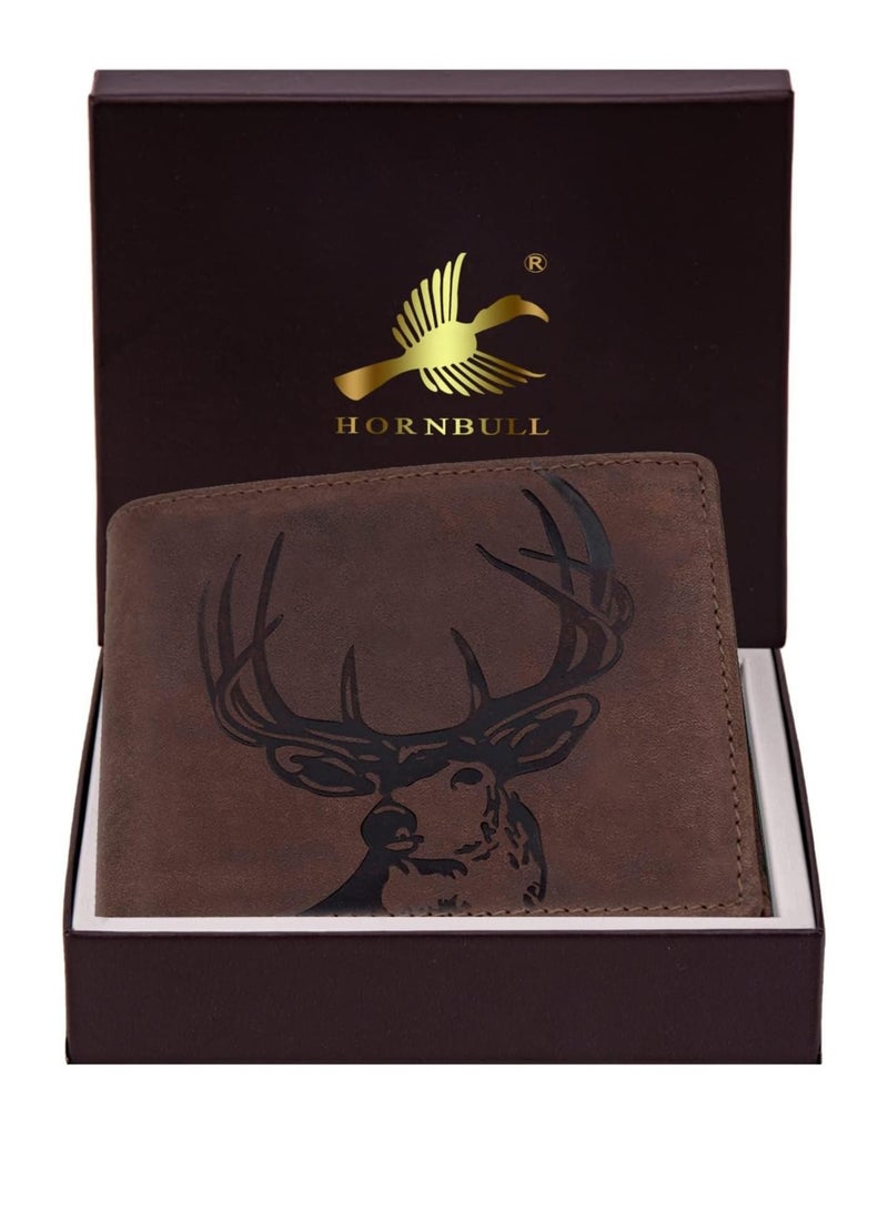 HORNBULL Richard Brown Men’s Leather Wallet | Premium Quality Leather Wallet for Men’s with RFID Blocking | Men’s Wallet - Image 2