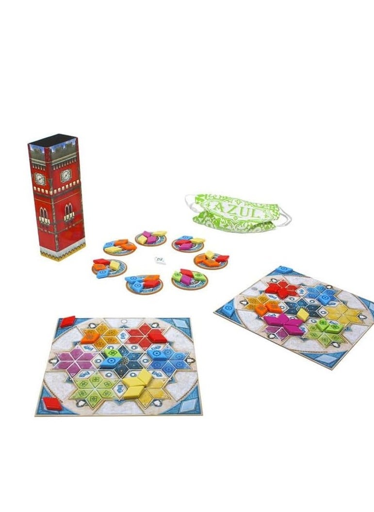 Azul Board Game – Strategic Tile Placement Game for Adults & Families – Award-Winning Abstract Game – 2 to 4 Players – Ages 8+ – Beautifully Crafted Components