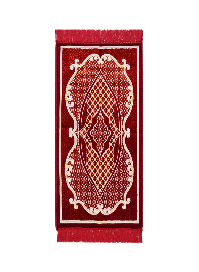 Raymond Raymond Home Prayer Mat Traditional Elegant prayer Rugs Janamaz Islamic Yarn Dyed Namaz Mat 650 GSM 4 MM Pile - (65 * 100 CM)  - Image 1