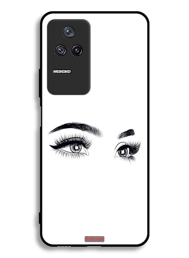 Tolwak Xiaomi Poco F4 Protective Case Cover Eyes Art - Image 2