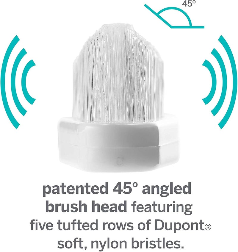 Supersmile Series II LS45 Replacement Brush Heads - 2 Count with 45° Soft Angled Bristles for Sonic Pulse Toothbrush - Image 2