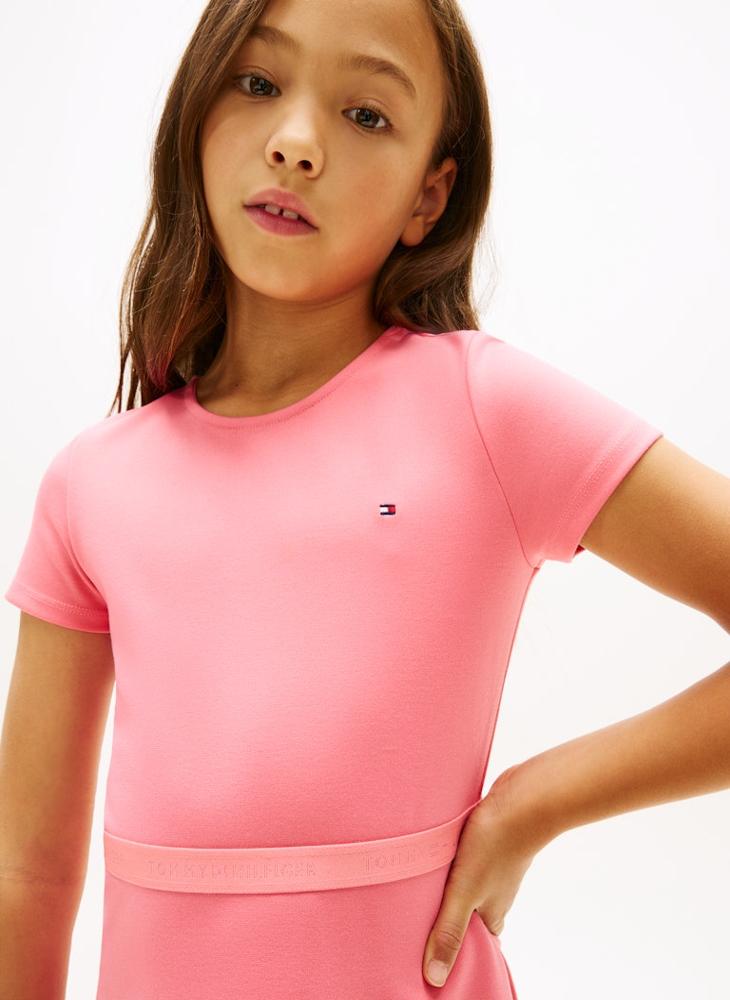 TOMMY HILFIGER Essential Short Sleeve Skater Dress - Image 3