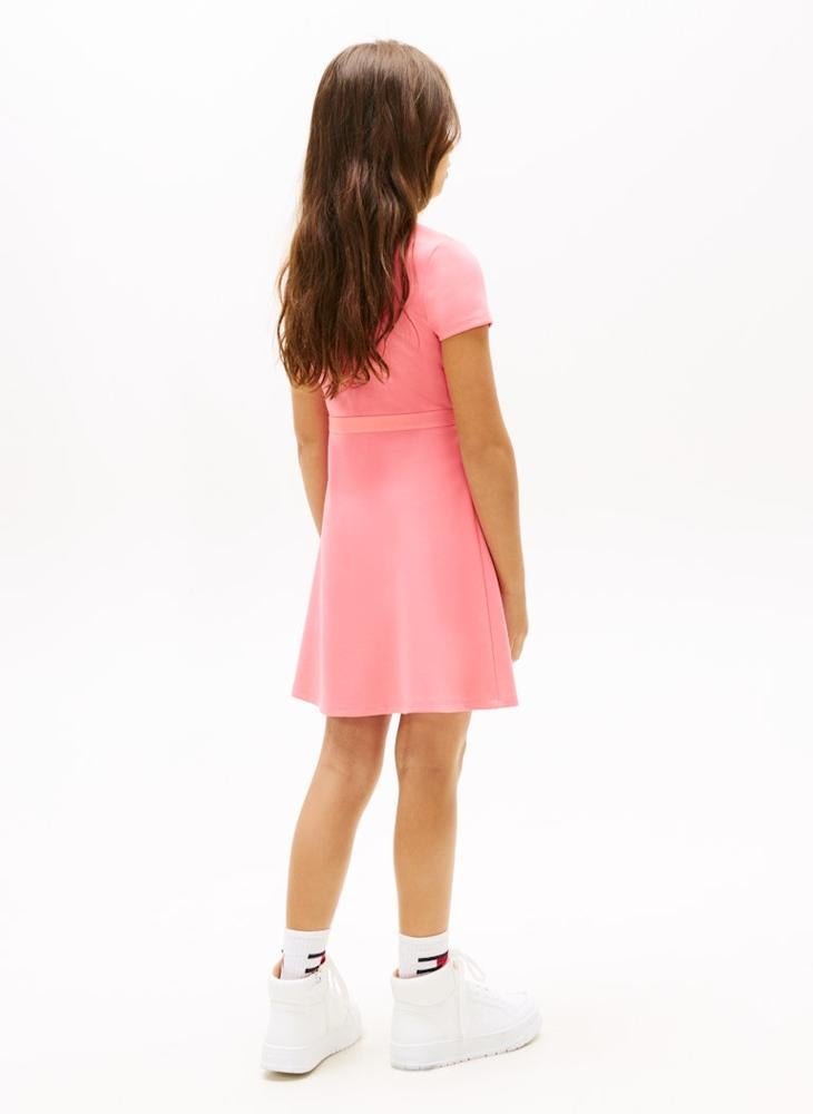 TOMMY HILFIGER Essential Short Sleeve Skater Dress - Image 2