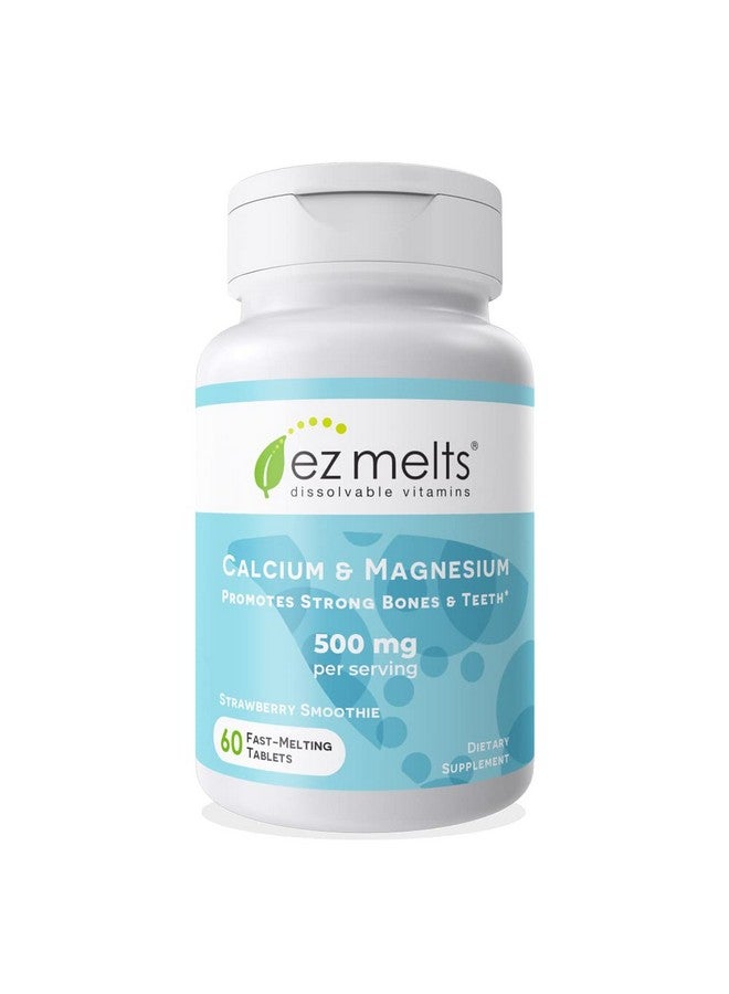 EZ Melts Dissolvable Calcium & Magnesium Supplement With Vitamin D3 Sugarfree 1Month Supply - Image 1