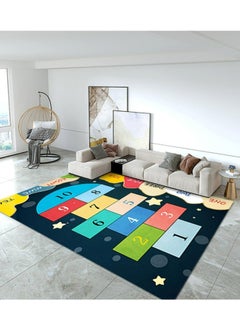 JOGAMS Play Mat Rug Hopscotch Game Rugs Play Area Rugs Educational Learning Numbers Floor Carpet Non Slip Play Carpet for Bedroom Playroom Living Room  - Image 4