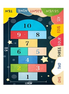 JOGAMS Play Mat Rug Hopscotch Game Rugs Play Area Rugs Educational Learning Numbers Floor Carpet Non Slip Play Carpet for Bedroom Playroom Living Room  - Image 5